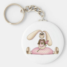 Lapins doux · Le lapin et s'est levé Porte-clefs