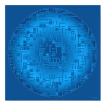 Lapis Doughnut with Maze Art Print posters
