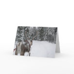 Lapland reindeer Christmas Card holidays card