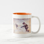 Laplanders in Snowstorm - Lappar i snostorm Coffee Mug