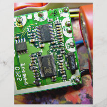 Laptop circuit board full color flyer