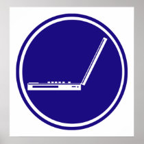 LAPTOP PARKING ROAD  SIGN