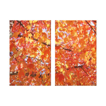L'arbre d'automne de Deco de beaux-arts laisse des Toiles Tendues Sur Châssis