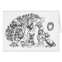 L'arbre de Noël Cartes De Vœux