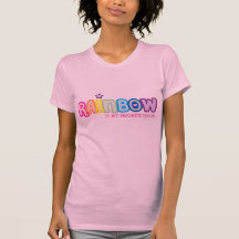 L'arc-en-ciel est ma couleur préférée t-shirts