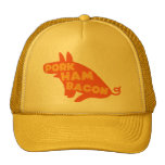 lard de jambon de porc casquettes de camionneur