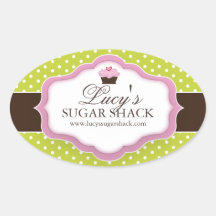 Large Bakery Packaging Stickers
