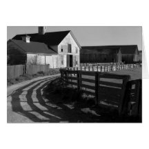 Large Barn and Road, March 1966 Card