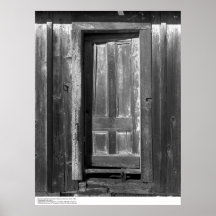 Large Barn Door, UC Santa Cruz, March 1962 Poster