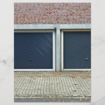 Large Blue Carriage Doors Personalized Flyer