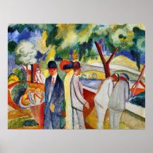Large bright walk by August Macke Poster