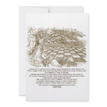 Large Chessboard Alice Through Looking Glass Quote