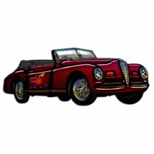 Large Convertible Classic Car Photo Sculpture