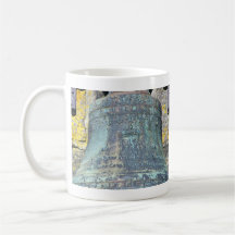 Large hanging metal bell mug