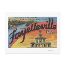Large Letter Scenes - Fayetteville, NC Post Cards