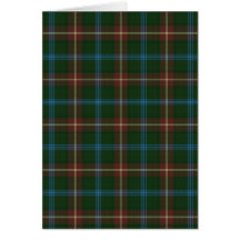 Large Manitoba tartan Greeting Card