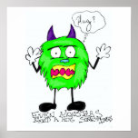 Large Monster Poster