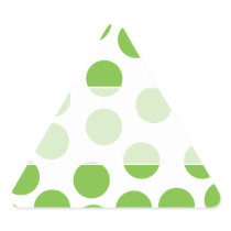 Large Pea Green Dots on White. Sticker
