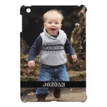 Large photo personalize your own black band ipad mini cases