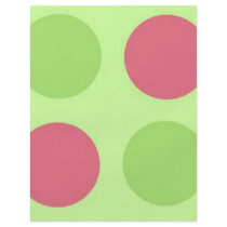 Large Pink and Green Polka Dots