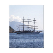 Large Pirate Ship Gallery Wrapped Canvas