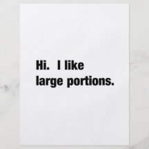 Large Portions Full Color Flyer