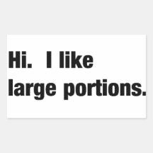 Large Portions Sticker