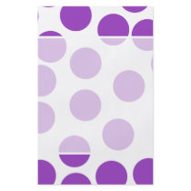 Large Purple Dots on White. Custom Flyers
