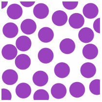 Large Purple Dots on White. Custom Photo Sculpture