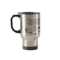 Large sized (15 oz.) Travel Oboe mug with lid