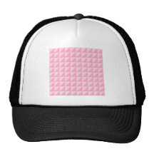 Large Triangles - Pale Pink and Carnation Pink Trucker Hat