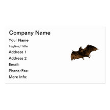 Large Vampire Bat in Flight Business Card Templates