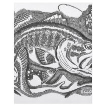 Largemouth Bass in the cattails Flyers