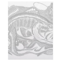 Largemouth Bass in the cattails Personalized Letterhead