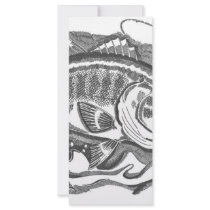 Largemouth Bass in the cattails Rack Card Template