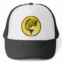 largemouth bass jumping hat