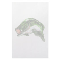 Largemouth Bass Personalized Stationery