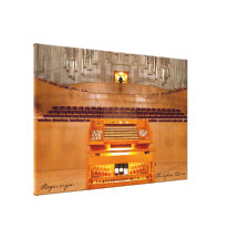 Largest organ in China wrapped canvas print