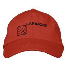 Larimore Logo with Text Embroidered Baseball Cap