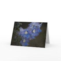 Larkspur Greeting Card