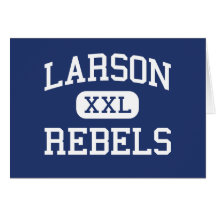 Larson Rebels Middle School Troy Michigan Greeting Card