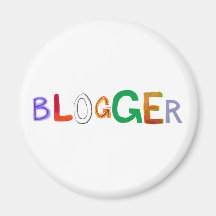 L'art coloré d'amusement de Blogger exprime le blo Aimant