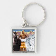 L'art de carte de tarot de char porte-clef