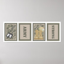 L'art de la crèche quatre 5x7 imprime ACU Camoflau Affiches