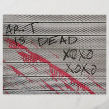 L'art est mort prospectus avec motif