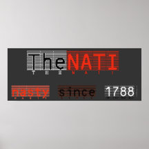 L'art méchant d'affiche de NATI