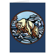 L'art tribal vide d'ours de cartes d'art d'ours ca