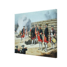 L'Artillerie Francaise' by Moltzheim Stretched Canvas Print
