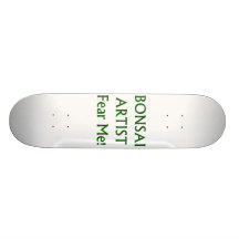 L'artiste de bonsaïs me craignent texte vert plateaux de skateboards