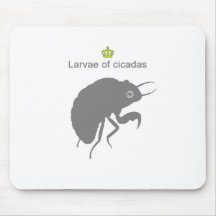 Larvae of cicadas g5 マウスパッド